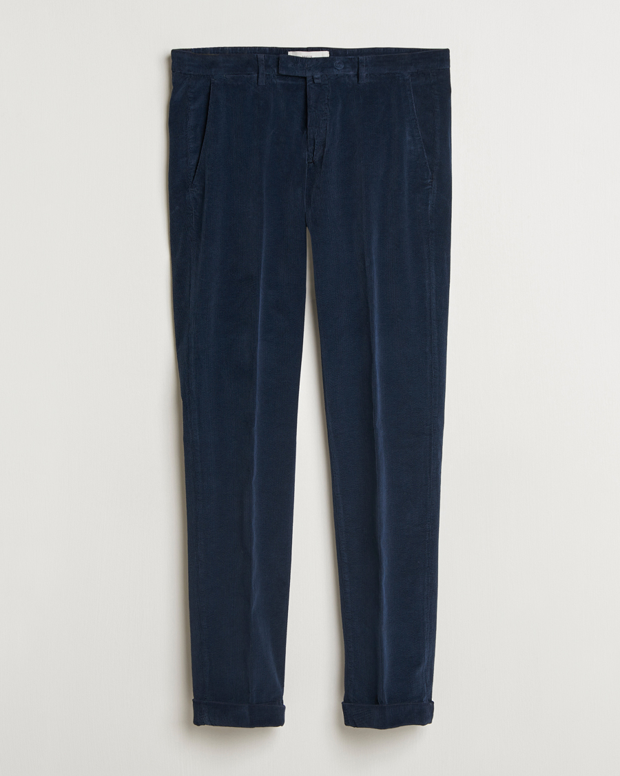 Herr | Byxor | Briglia 1949 | Slim Fit Corduroy Trousers Navy
