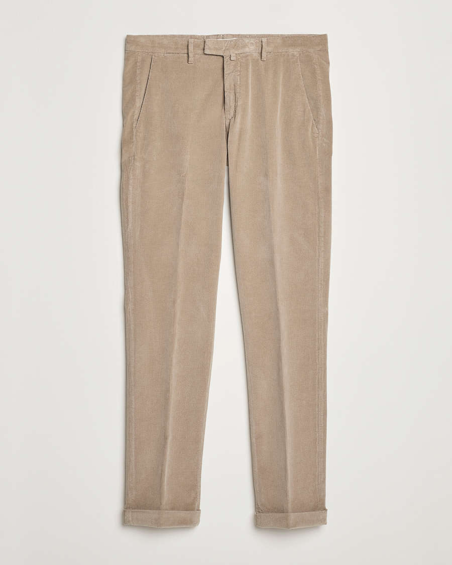 Herr | Byxor | Briglia 1949 | Slim Fit Corduroy Trousers Beige