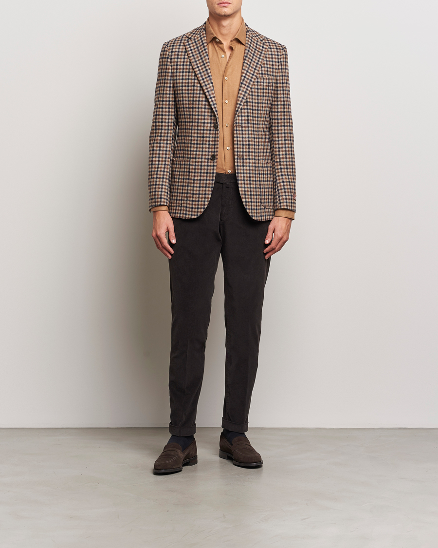 Herr | Byxor | Briglia 1949 | Slim Fit Corduroy Trousers Dark Brown