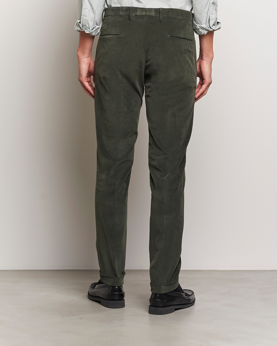 Herr | Byxor | Briglia 1949 | Slim Fit Corduroy Trousers Dark Green