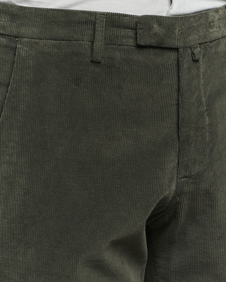 Herr | Byxor | Briglia 1949 | Slim Fit Corduroy Trousers Dark Green