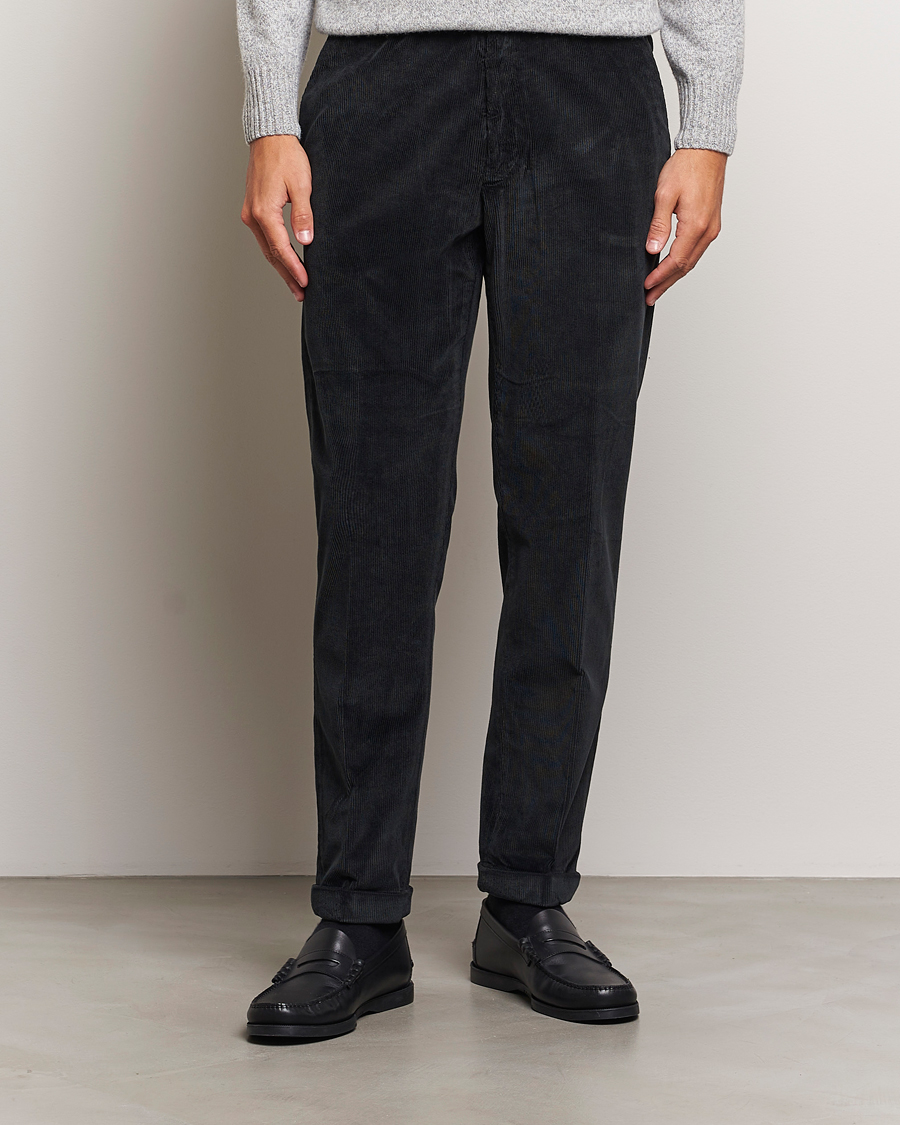 Herr | Byxor | Briglia 1949 | Easy Fit Corduroy Trousers Black