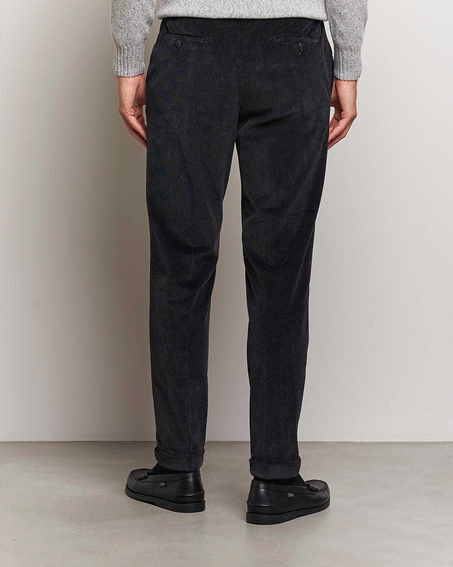 Herr | Byxor | Briglia 1949 | Easy Fit Corduroy Trousers Black