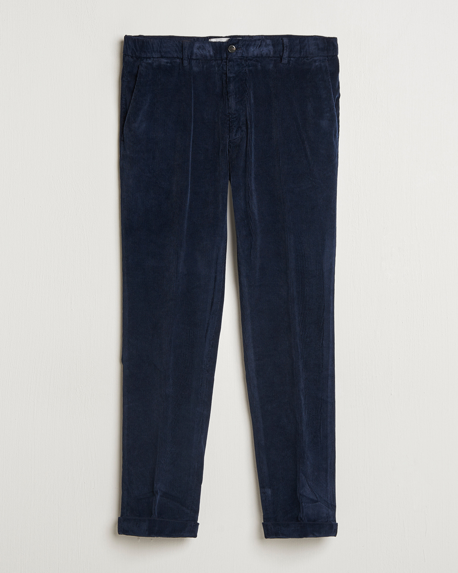 Herr | Byxor | Briglia 1949 | Easy Fit Corduroy Trousers Navy
