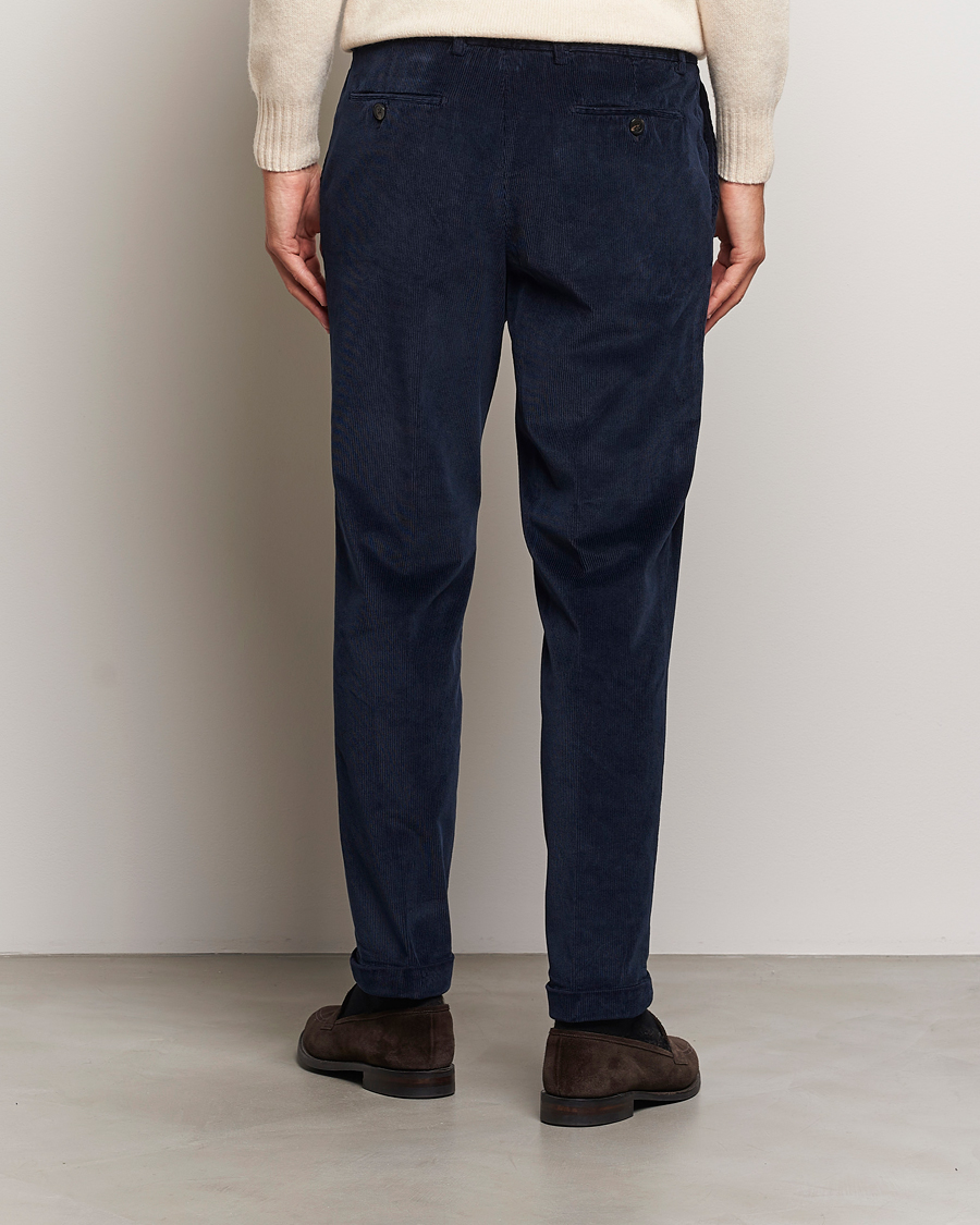 Herr | Byxor | Briglia 1949 | Easy Fit Corduroy Trousers Navy