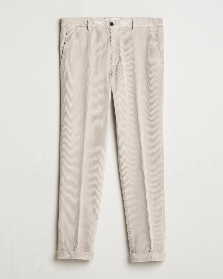 Herr | Byxor | Briglia 1949 | Easy Fit Corduroy Trousers Beige