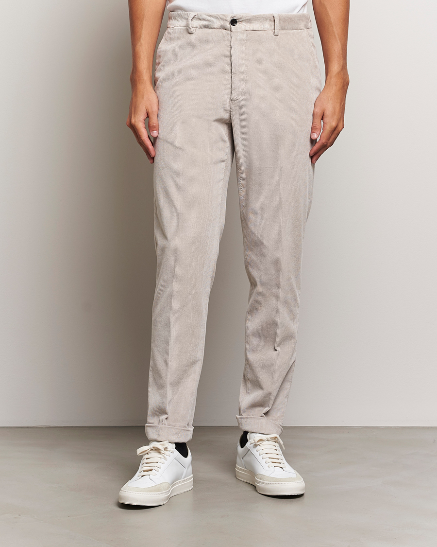 Herr | Byxor | Briglia 1949 | Easy Fit Corduroy Trousers Beige