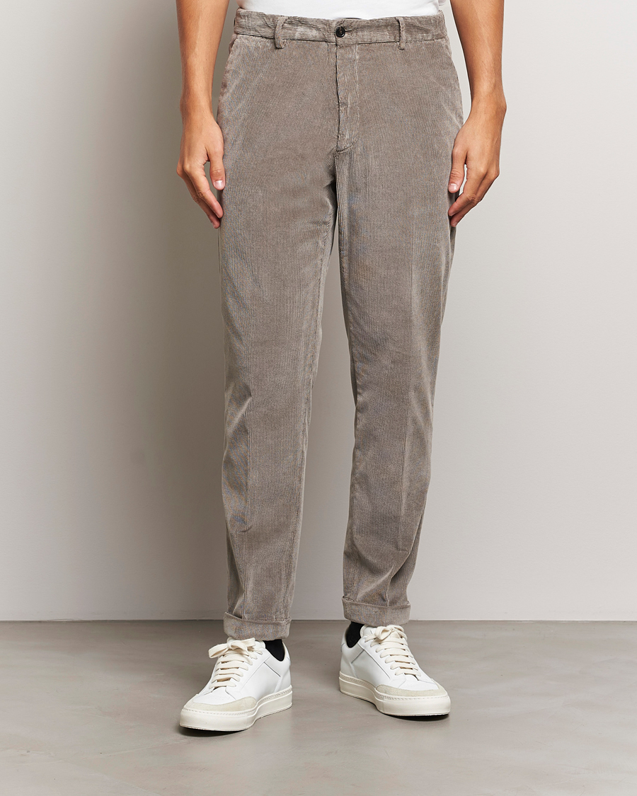 Herr | Byxor | Briglia 1949 | Easy Fit Corduroy Trousers Taupe