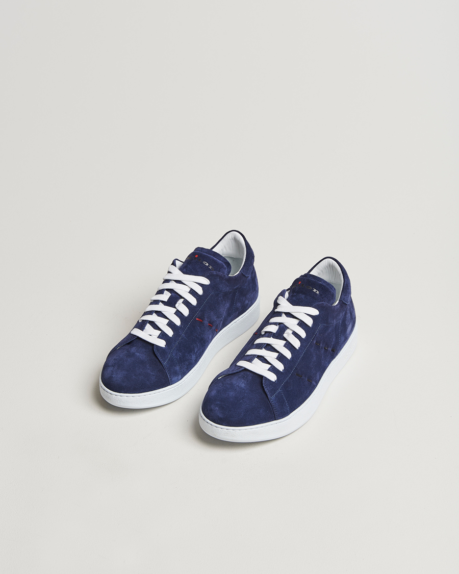 Herr | Kiton Plain Sneakers Navy Suede | Kiton | Plain Sneakers Navy Suede