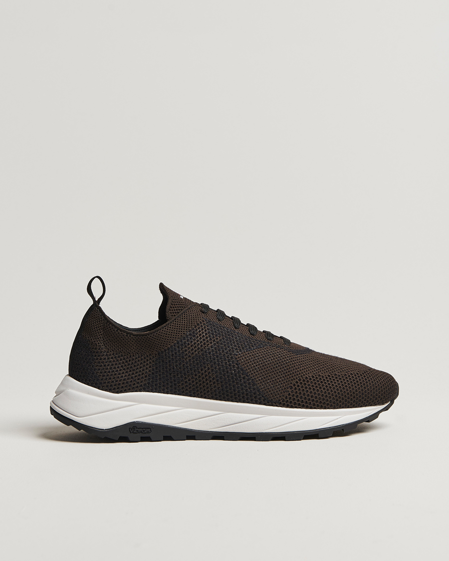 Herr | Kiton Running Sneakers Dark Brown | Kiton | Running Sneakers Dark Brown