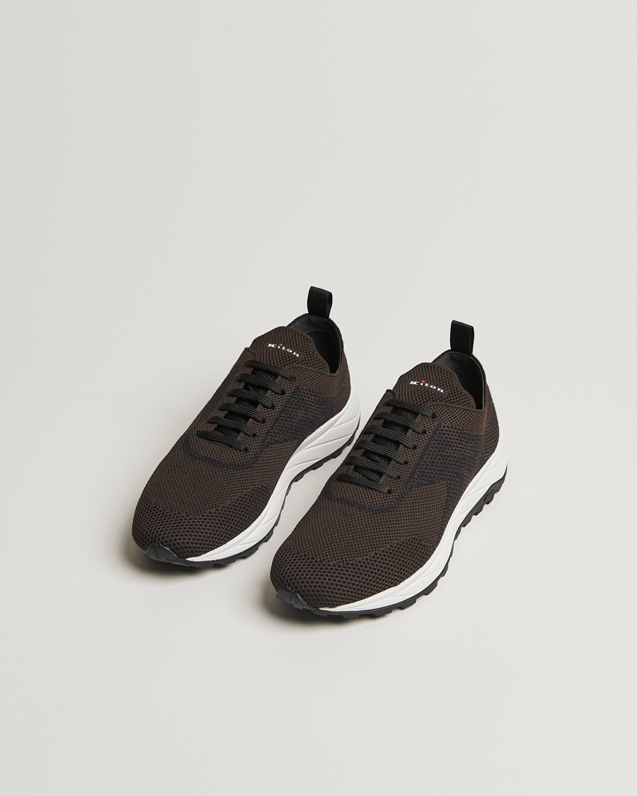 Herr | Kiton Running Sneakers Dark Brown | Kiton | Running Sneakers Dark Brown