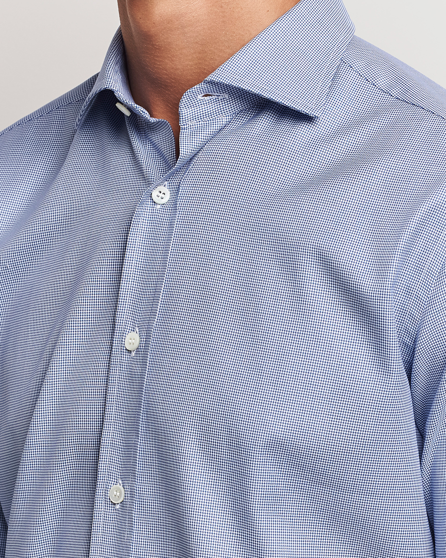 Herr | Skjortor | Brioni | Slim Fit Micro Structure Dress Shirt Light Blue