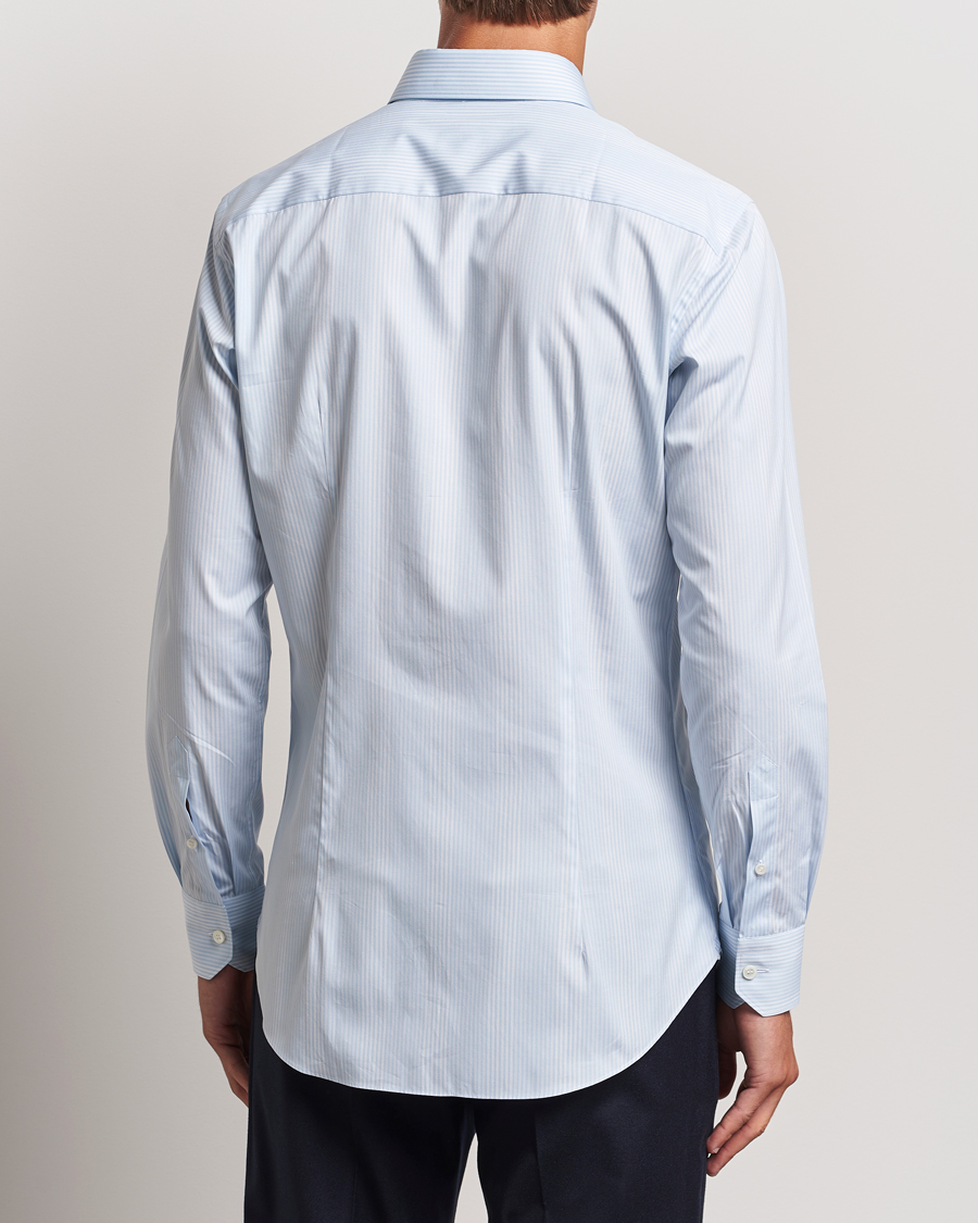 Herr | Skjortor | Brioni | Slim Fit Striped Dress Shirt Light Blue