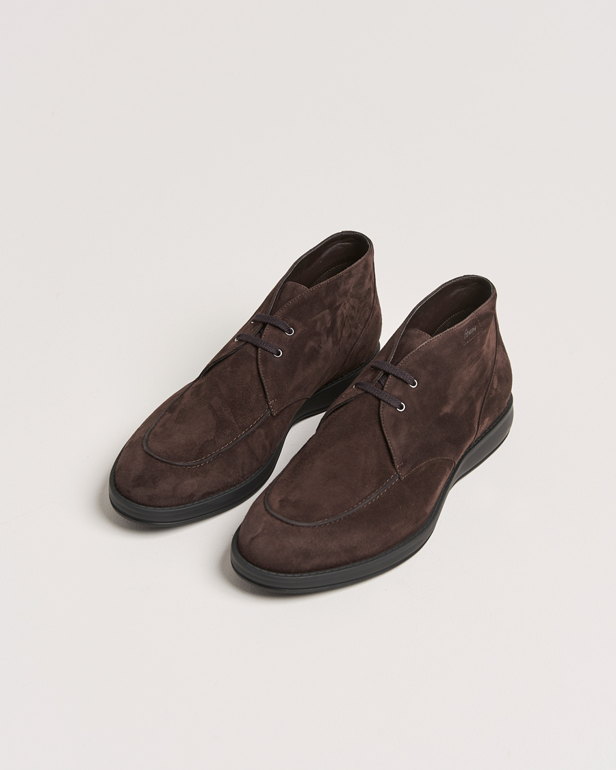 Herr | Brioni Journey Desert Boots Dark Brown Suede | Brioni | Journey Desert Boots Dark Brown Suede