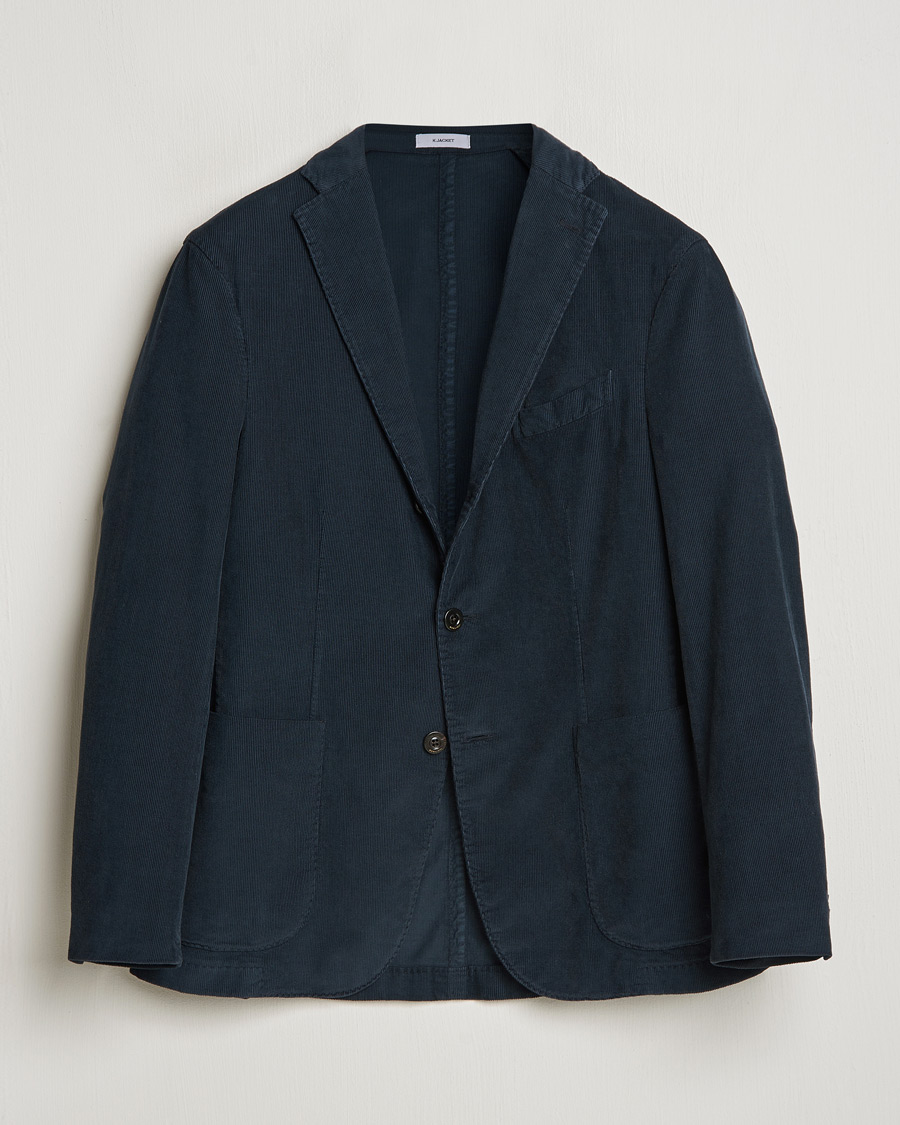 Herr | Kavajer | Boglioli | K Jacket Corduroy Blazer Navy