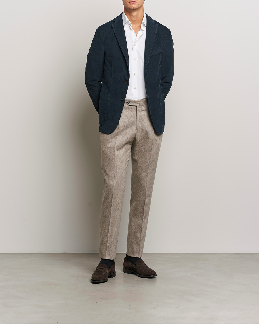 Herr | Kavajer | Boglioli | K Jacket Corduroy Blazer Navy