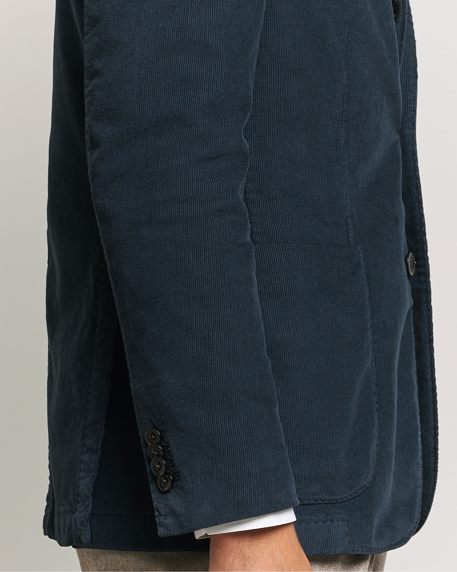 Herr | Kavajer | Boglioli | K Jacket Corduroy Blazer Navy