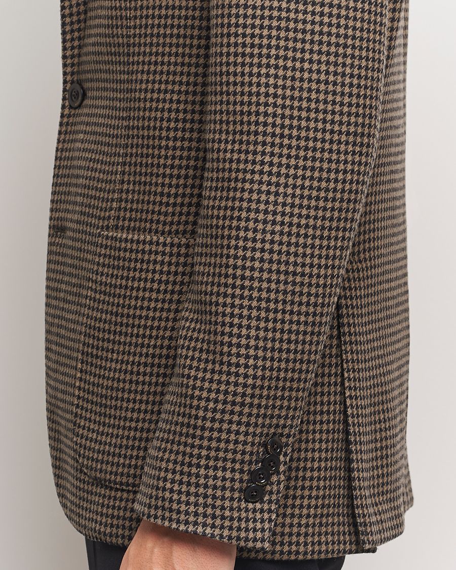 Herr | Kavajer | Boglioli | K Jacket Houndstooth Wool Blazer Brown