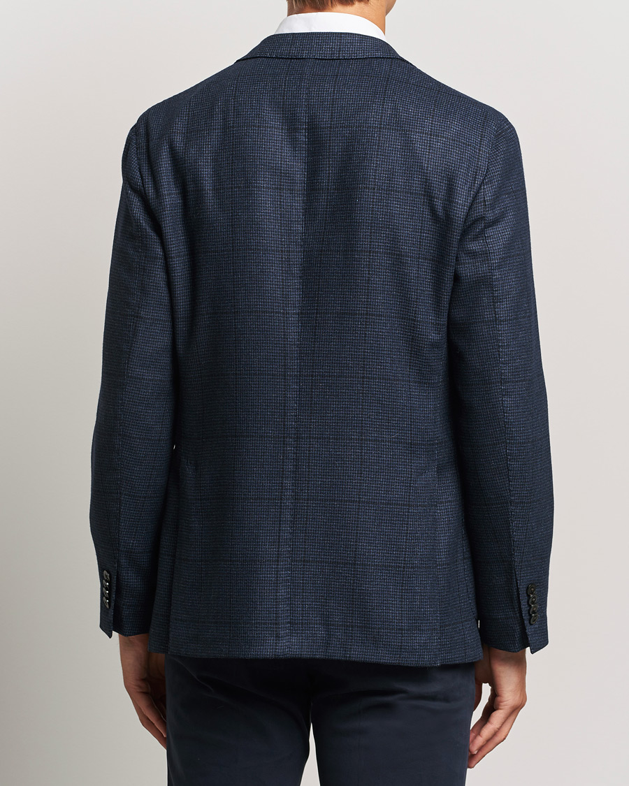 Herr | Kavajer | Boglioli | K Jacket Overcheck Wool Blazer Navy