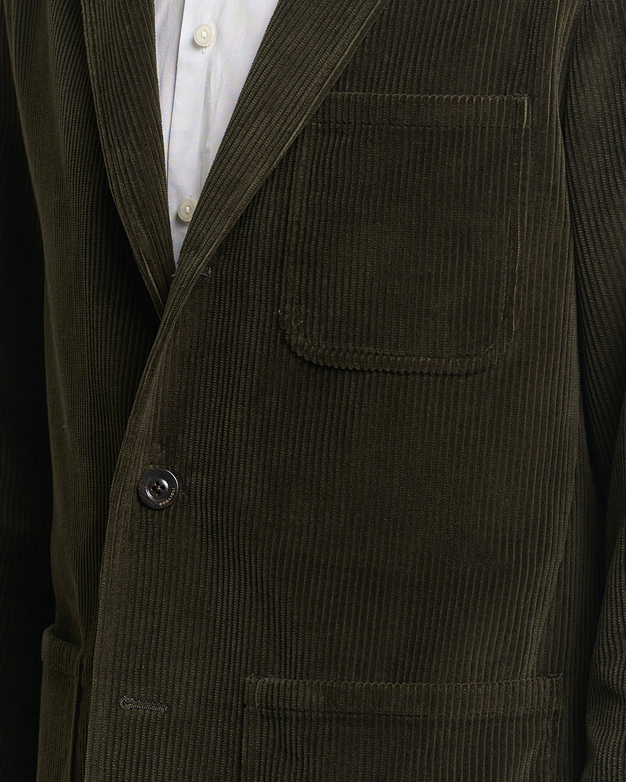 Herr | Kavajer | Boglioli | Wale Corduroy Painter Jacket Dark Green