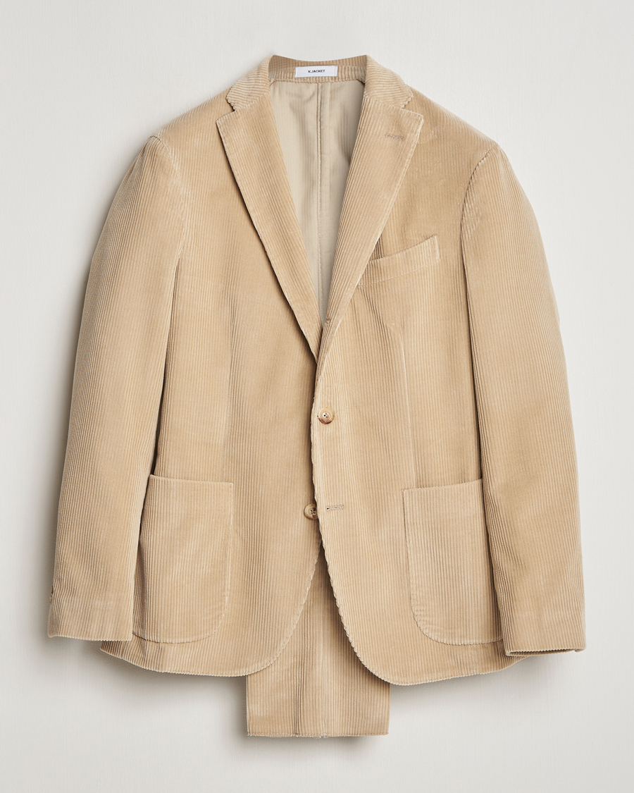 Herr | Kostymer | Boglioli | K Jacket Wale Corduroy Suit Beige