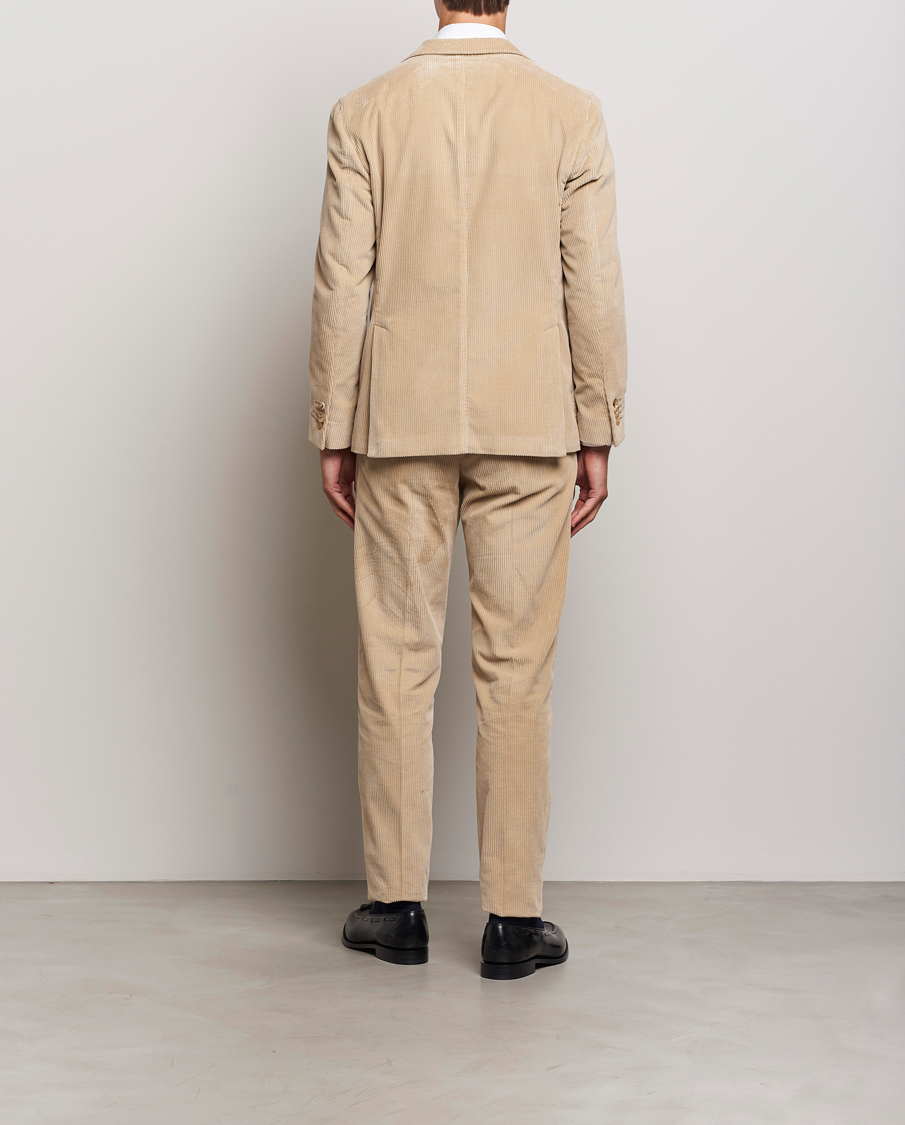 Herr | Kostymer | Boglioli | K Jacket Wale Corduroy Suit Beige