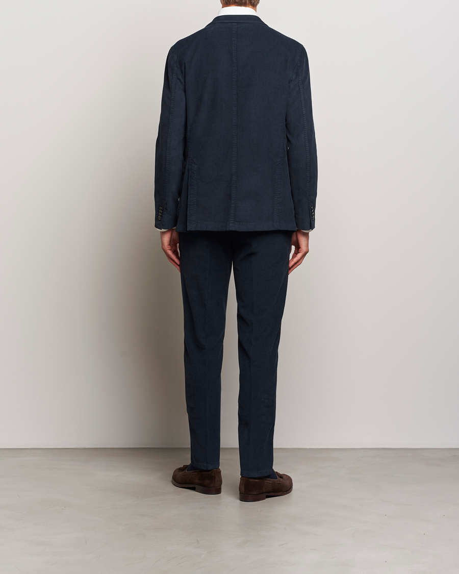Herr | Boglioli K Jacket Baby Corduroy Suit Navy | Boglioli | K Jacket Baby Corduroy Suit Navy