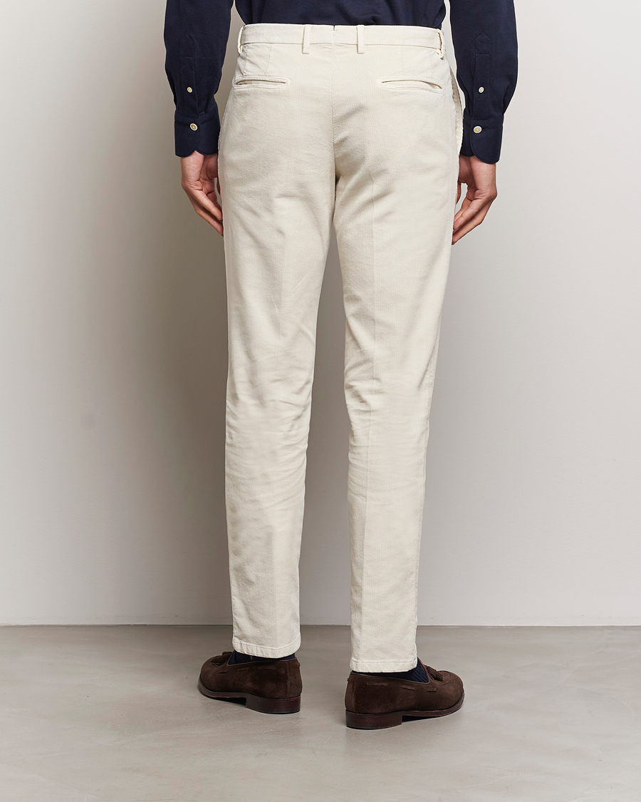 Herr | Byxor | Boglioli | Corduroy Trousers Off White