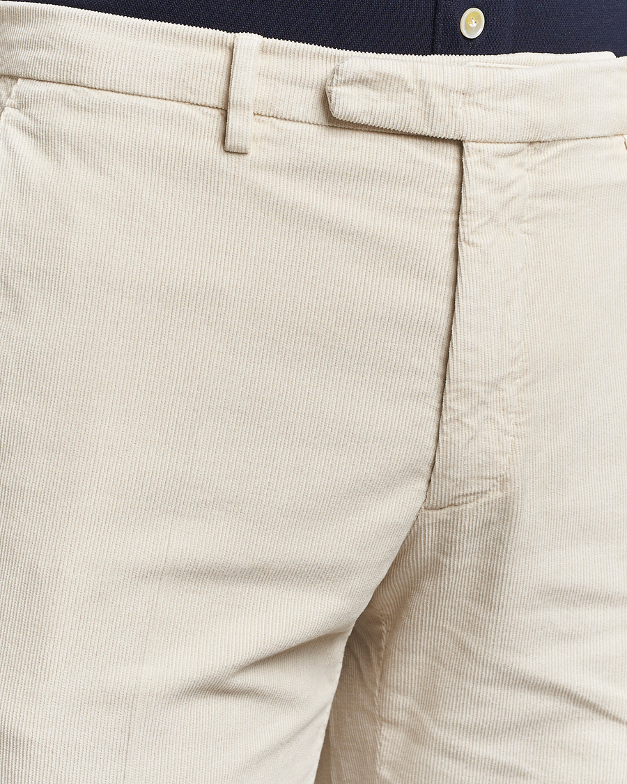 Herr | Byxor | Boglioli | Corduroy Trousers Off White
