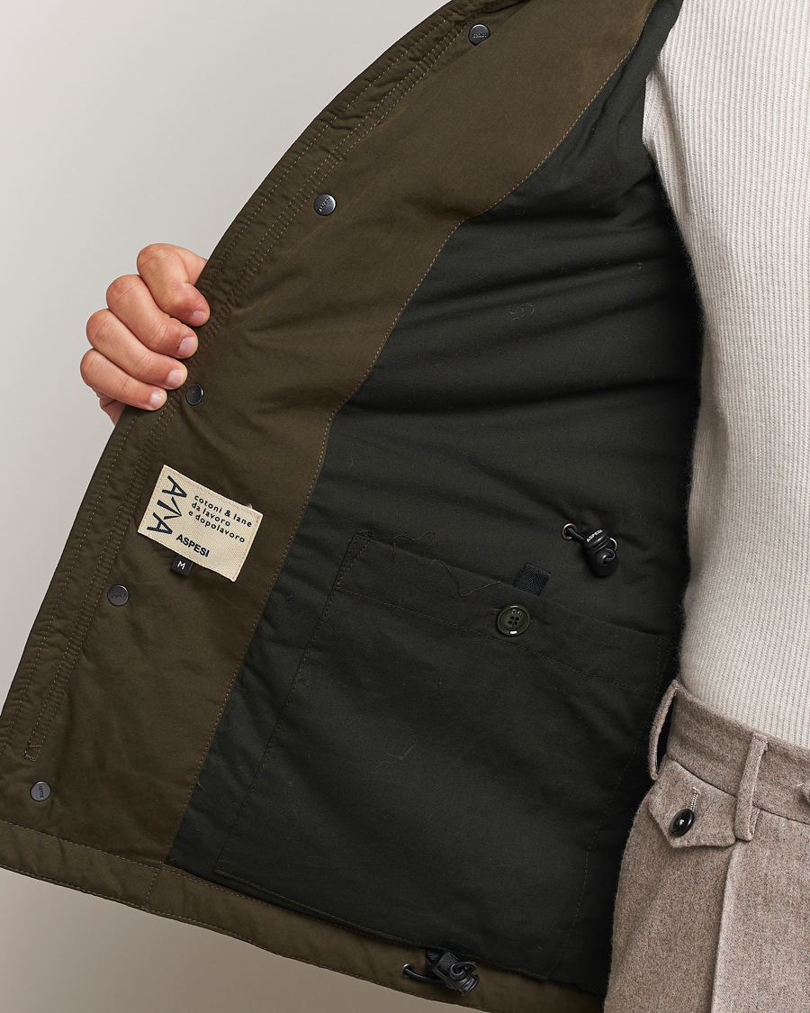 Herr | Jackor | Aspesi | Cotton Field Jacket Military