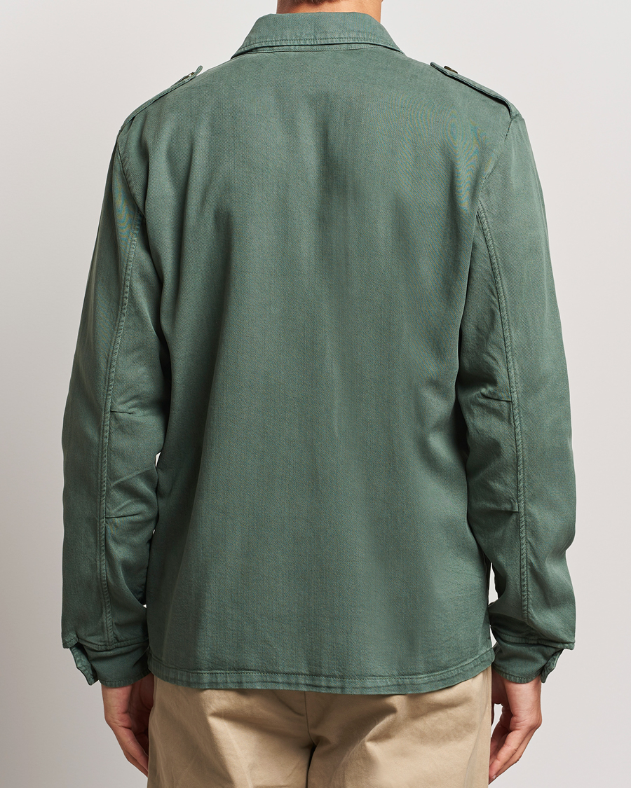 Herr | Jackor | Aspesi | Twill Cotton Shirt Jacket Green