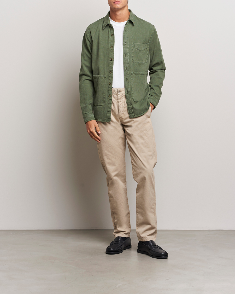 Herr | Byxor | Aspesi | Garment Dyed Cotton Pants Beige