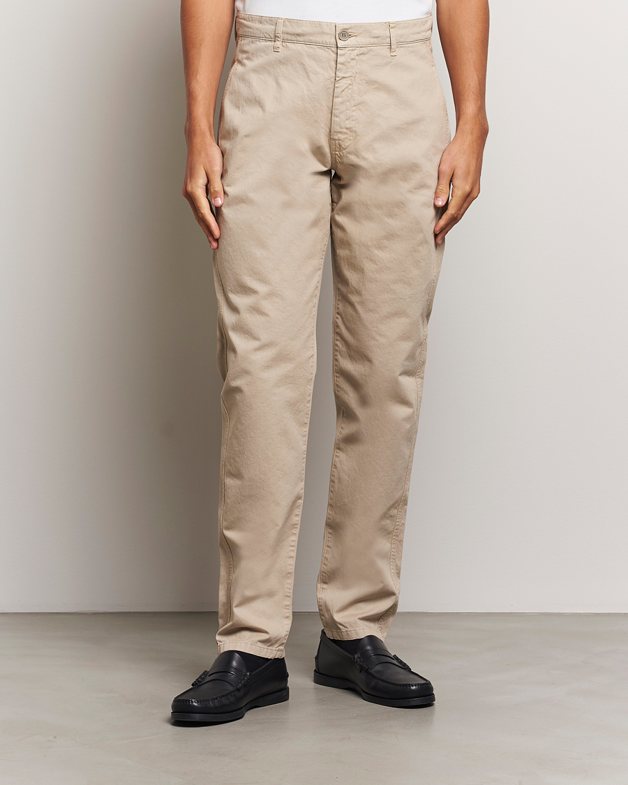 Herr | Byxor | Aspesi | Garment Dyed Cotton Pants Beige