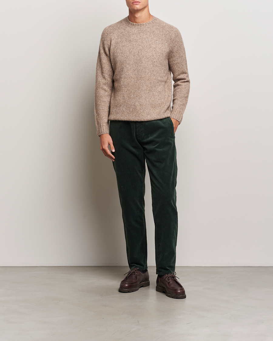 Herr | Byxor | Aspesi | Corduroy Pants Dark Green