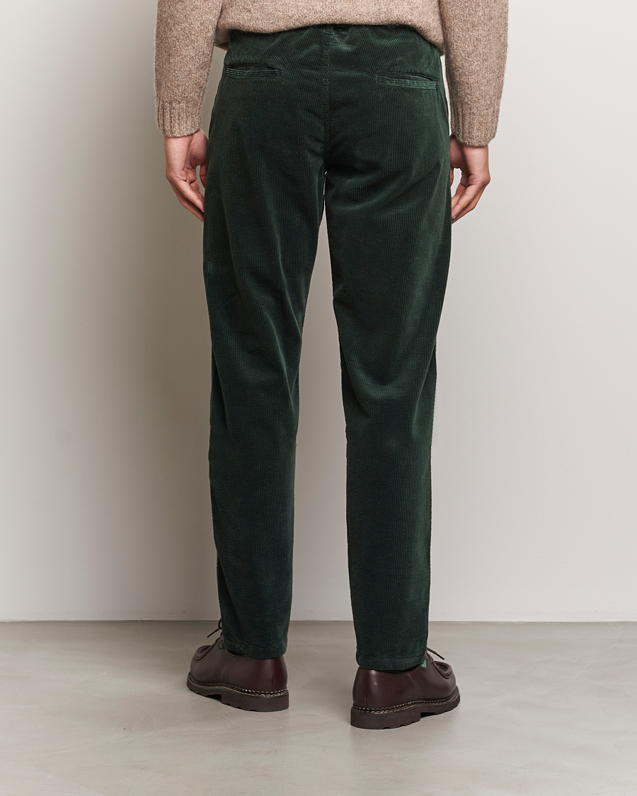 Herr | Byxor | Aspesi | Corduroy Pants Dark Green
