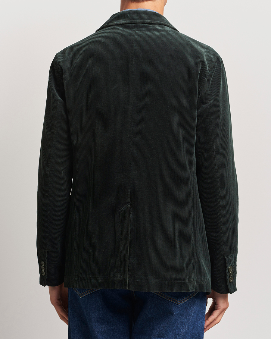 Herr | Kavajer | Aspesi | Corduroy Blazer Dark Green