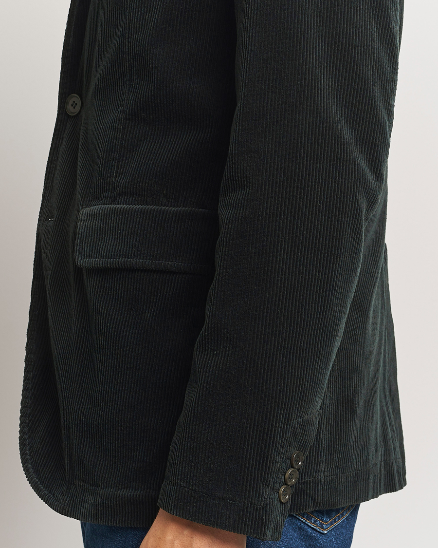 Herr | Kavajer | Aspesi | Corduroy Blazer Dark Green