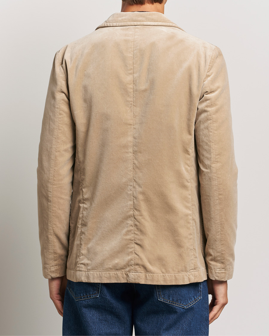 Herr | Kavajer | Aspesi | Velvet Casual Jacket Beige