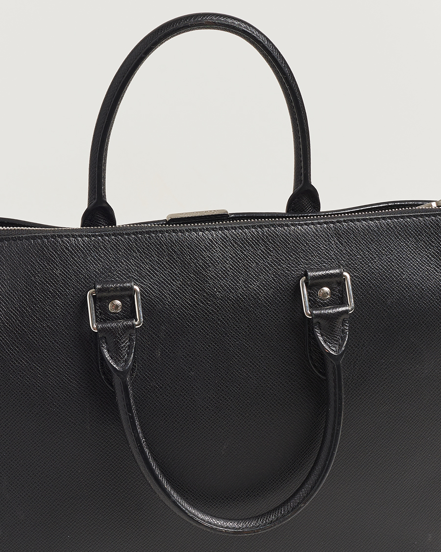 Herr | Louis Vuitton Pre-Owned Anton Brief Taiga Noir Silver | Louis Vuitton Pre-Owned | Anton Brief Taiga Noir Silver