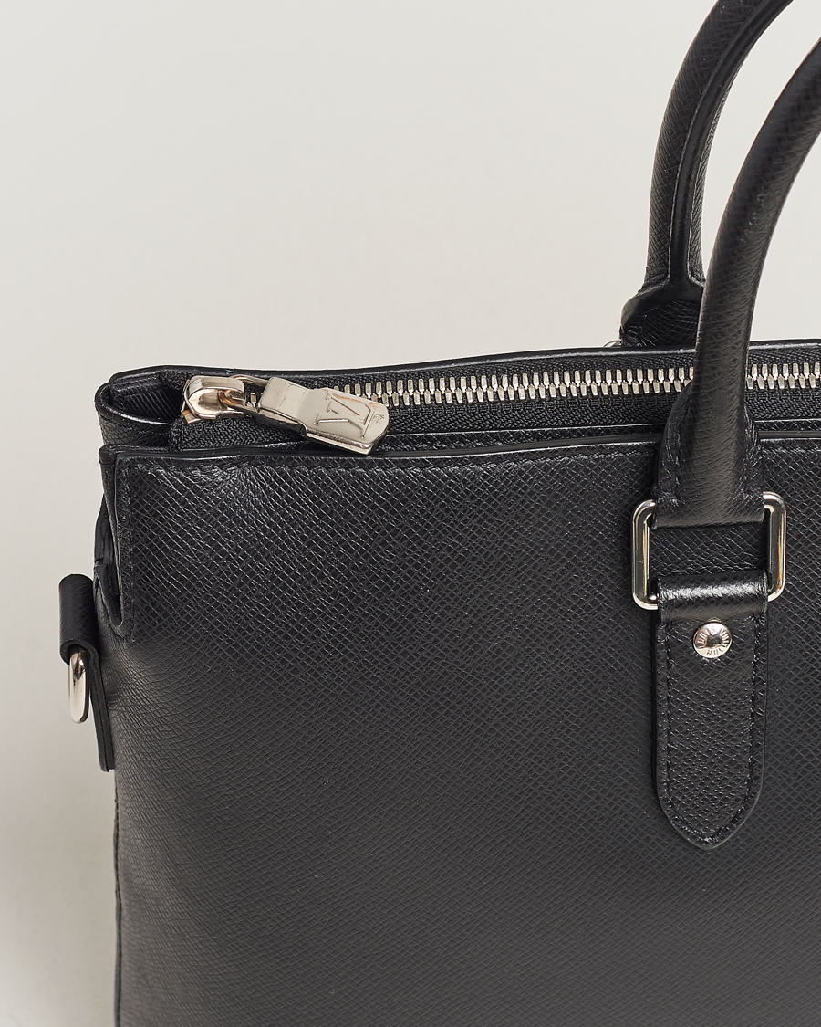 Herr | Louis Vuitton Pre-Owned Anton Brief Taiga Noir Silver | Louis Vuitton Pre-Owned | Anton Brief Taiga Noir Silver