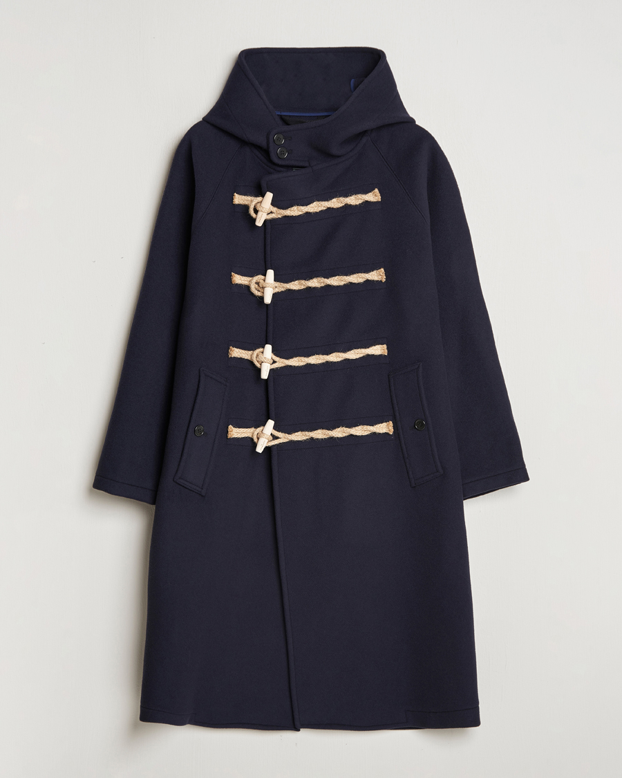 Herr | Jackor | Gloverall | Huxley Duffle Coat Navy