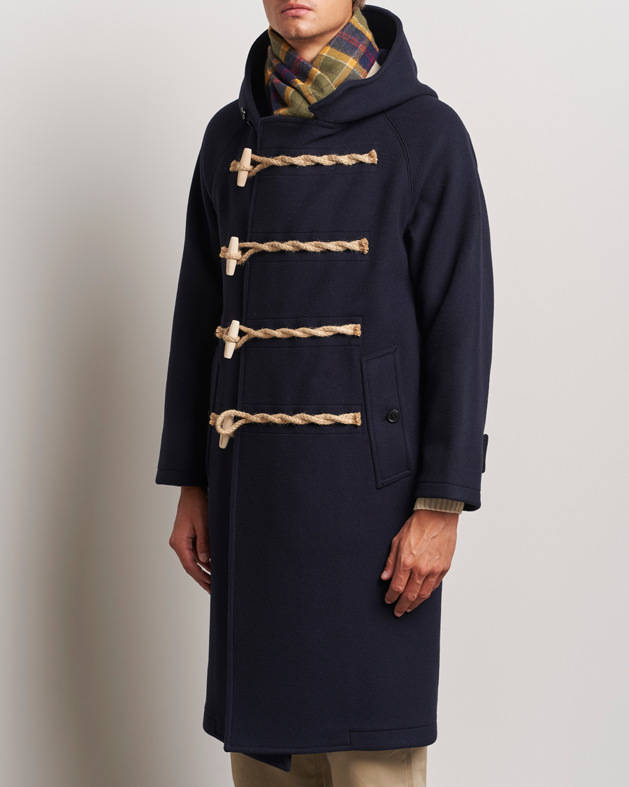 Herr | Jackor | Gloverall | Huxley Duffle Coat Navy