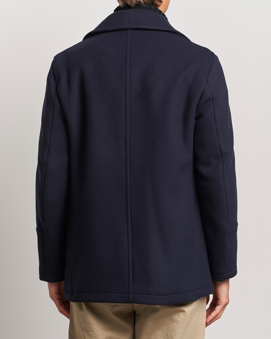 Herr | Jackor | Gloverall | Tennyson Peacoat Navy