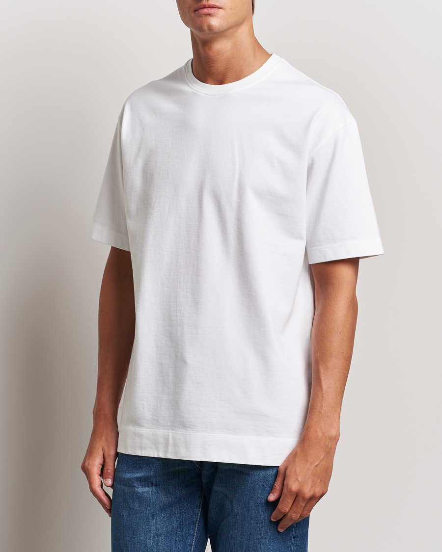 Herr | T-Shirts | Massimo Alba | Nevis Cotton T-Shirt White