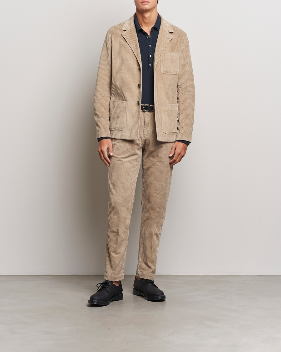 Herr | Jackor | Massimo Alba | Baglietto Wale Corduroy Jacket Beige
