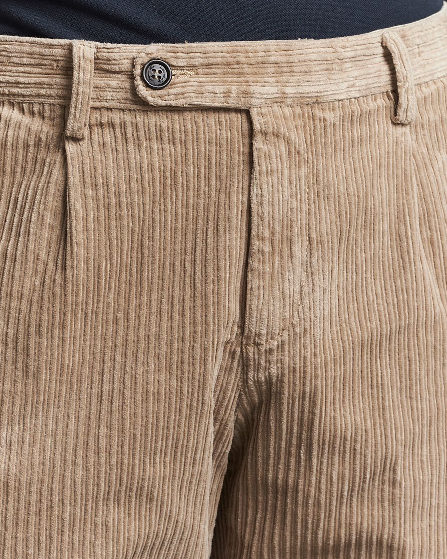 Herr | Byxor | Massimo Alba | Ionio Wale Corduroy Trousers Beige