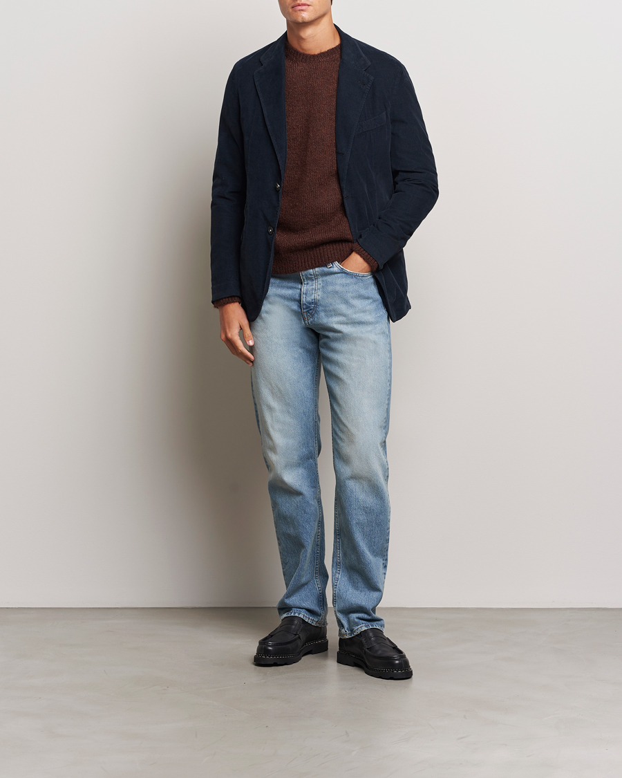 Herr | Kavajer | Massimo Alba | Baby Corduroy Blazer Navy