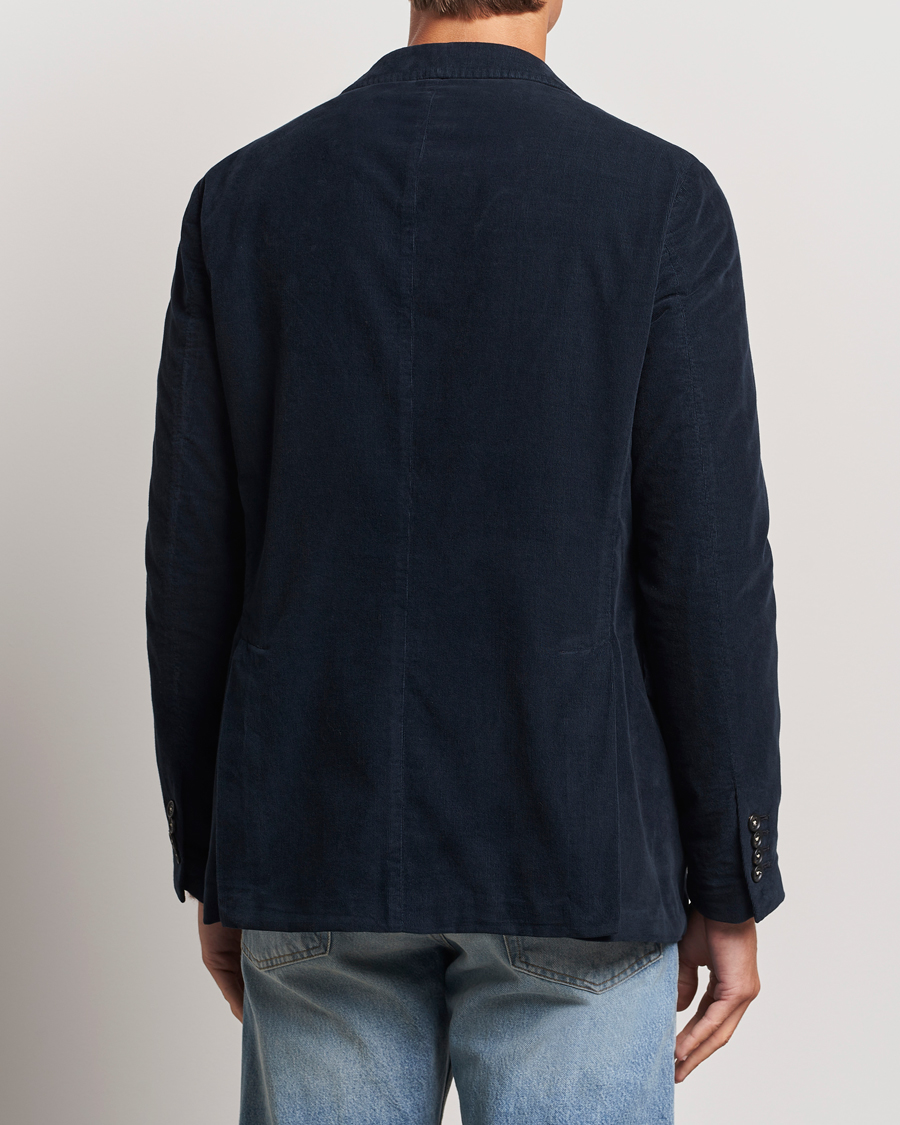 Herr | Kavajer | Massimo Alba | Baby Corduroy Blazer Navy