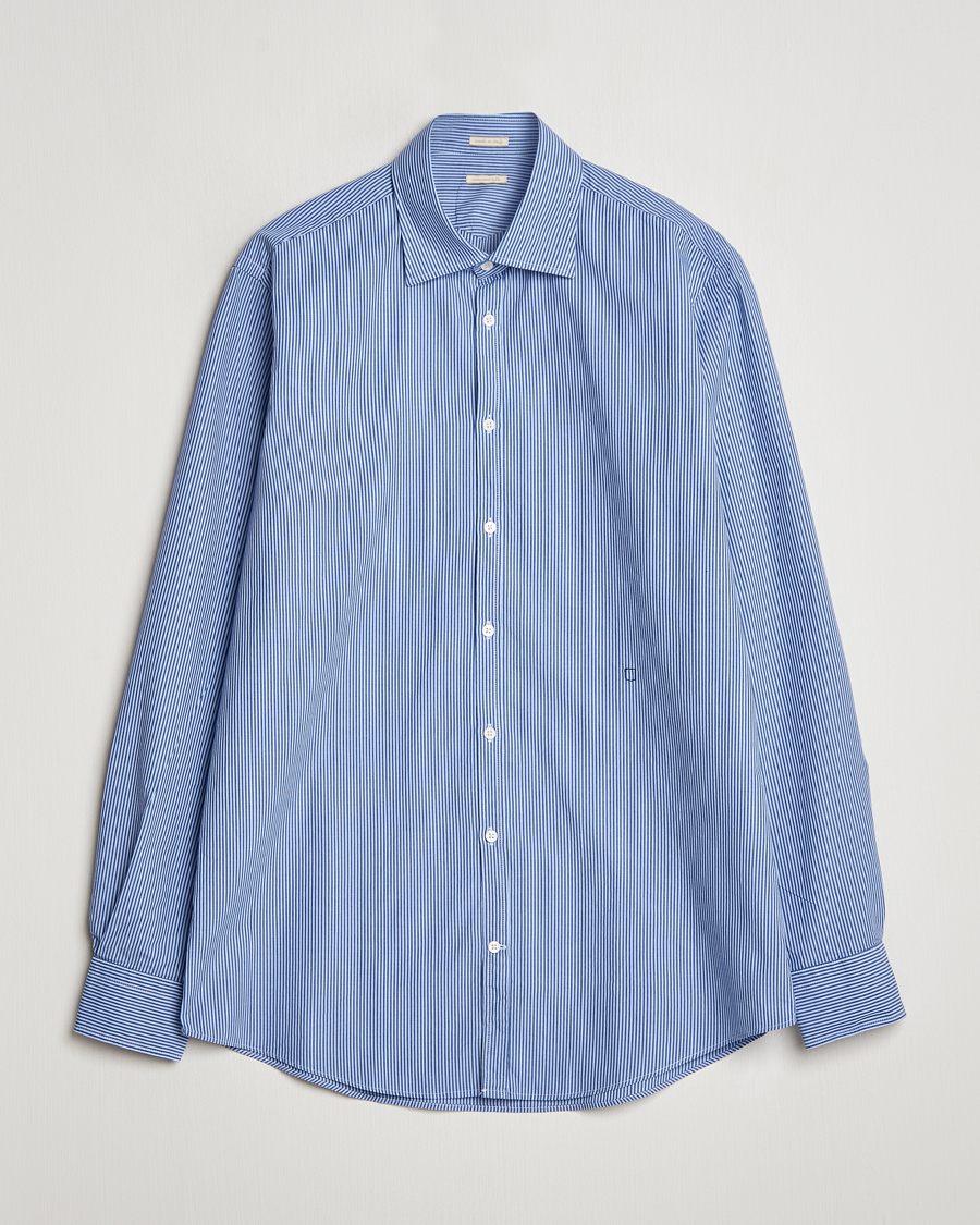 Herr | Skjortor | Massimo Alba | Genova Casual Shirt Blue Stripe