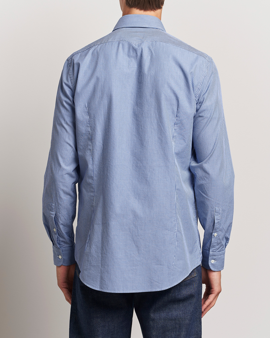 Herr | Skjortor | Massimo Alba | Genova Casual Shirt Blue Stripe